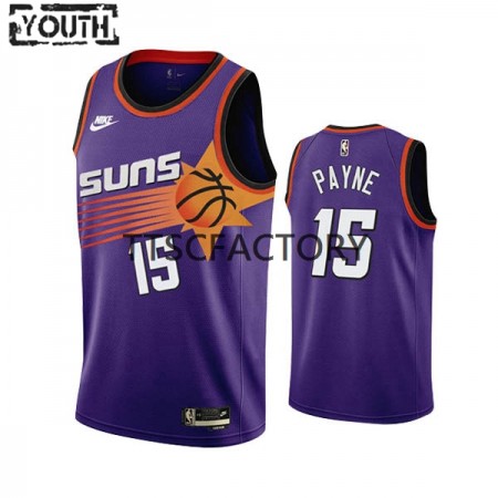 Maglia NBA Phoenix Suns Cameron Payne 15 Nike 2022-23 Classic Edition Viola Swingman - Bambino